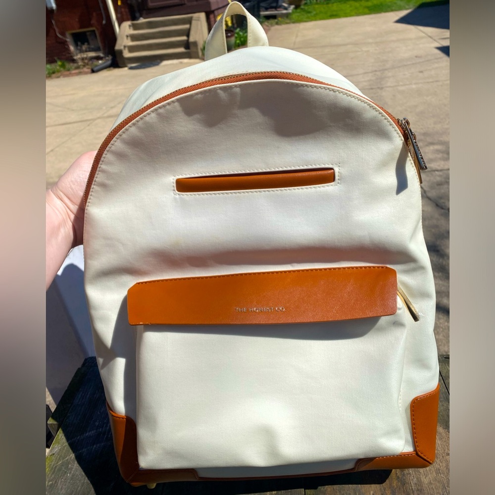 *The Honest Company.* Uptown Canvas Backpack | Diaper Bag with Changing Pad